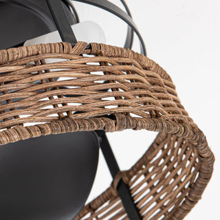 13" Farmhouse Flush Mount Reversible Ceiling Fan with Lighting and Remote Control - ParrotUncle