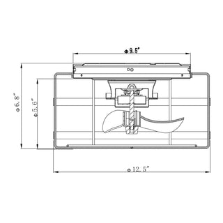 13" Madurai Farmhouse Flush Mount Reversible Ceiling Fan with Lighting and Remote Control - ParrotUncle