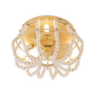 13" Traditional DC Motor Flush Mount Reversible Ceiling Fan with Lighting and Remote Control - ParrotUncle