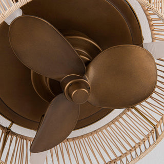 14" Farmhouse DC Motor Flush Mount Reversible Iron Ceiling Fan with LED Lighting and Remote Control - ParrotUncle