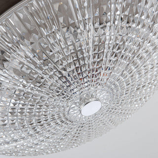 36" Brownesville Modern Chrome Downrod Mount Crystal Ceiling Fan with Lighting and Remote Control - ParrotUncle