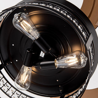 36" Farmhouse Downrod Mount Ceiling Fan with Lighting and Remote Control - ParrotUncle