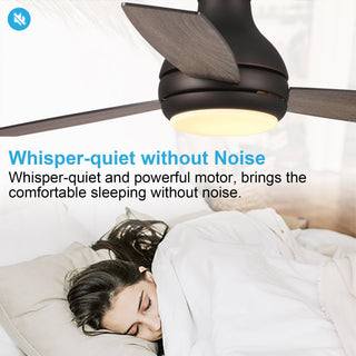 48" Beckette Modern Flush Mount Reversible Ceiling Fan with Lighting and Remote Control - ParrotUncle