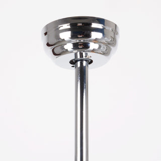 48" Dreyer Modern Chrome Downrod Mount Reversible Crystal Ceiling Fan with Lighting and Remote Control - ParrotUncle