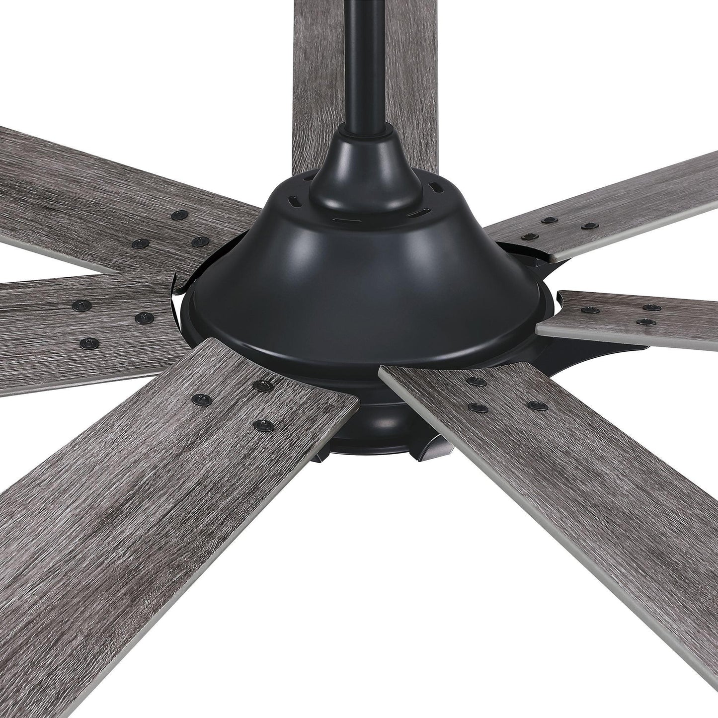 72" Modern DC Motor Brushed Nickel Downrod Mount Reversible Ceiling Fan with Remote Control - ParrotUncle