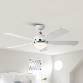 52" Indutrial 5 Blades Ceiling Fan with LED Lighting