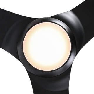 60" DC Motor 3 Blades Wall Control Ceiling Fan with LED Lighting