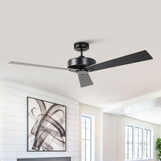52" Wall Control Industrial Downrod Mount 4 Speed Ceiling Fan