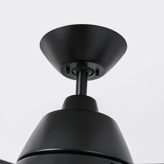52" 4 Speed Wall Control Ceiling Fan with LED Lighting