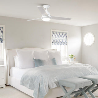 52" 4 Speed Wall Control Ceiling Fan with LED Lighting