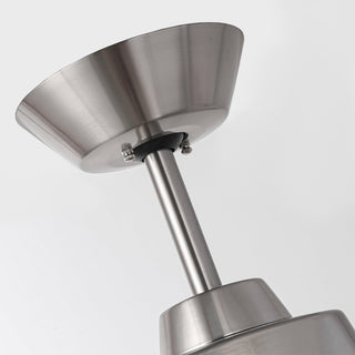 54" 4 Blades Industrial Wall Control Ceiling Fan with LED Lighting