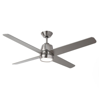 54" 4 Blades Industrial Wall Control Ceiling Fan with LED Lighting