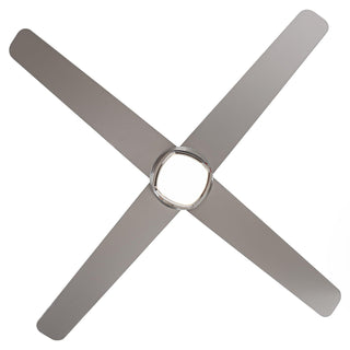 54" 4 Blades Industrial Wall Control Ceiling Fan with LED Lighting