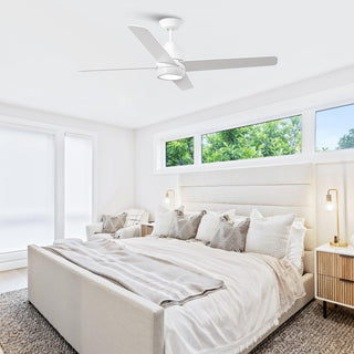 54" 4 Blades Industrial Wall Control Ceiling Fan with LED Lighting