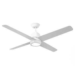 54" 4 Blades Industrial Wall Control Ceiling Fan with LED Lighting