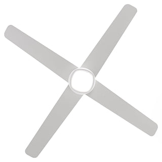 54" 4 Blades Industrial Wall Control Ceiling Fan with LED Lighting