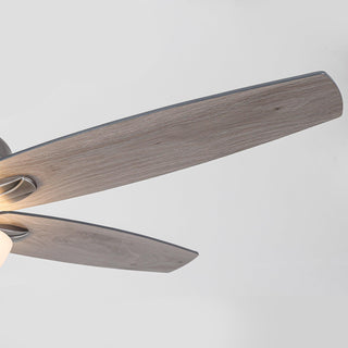 52" Traditional Pull Chain 5 Blades Downrod Flush Mount AC Motor Large Ceiling Fan with Light