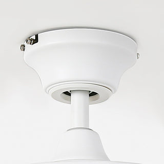 52" Traditional Pull Chain 5 Blades Downrod Flush Mount AC Motor Large Ceiling Fan with Light