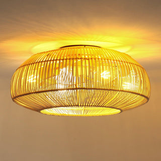 20 Inch Flora DC Motor Farmhouse Flush Mount Ceiling Fan with Light