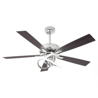 52 Inch Oregon DC Motor Modern Downrod Ceiling Fan with LED Light