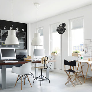 13" Industrial Black Bathroom Ceiling Fan with Pull Chain