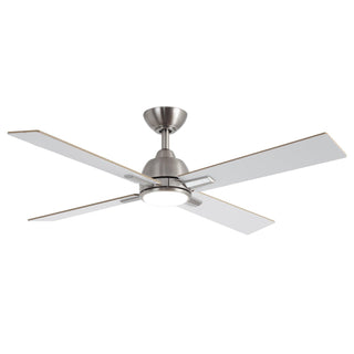 48" Linden DC Motor Downrod Mount Reversible Ceiling Fan with Lighting and Remote Control