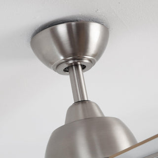 48" Linden DC Motor Downrod Mount Reversible Ceiling Fan with Lighting and Remote Control