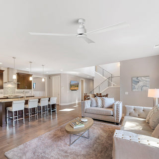 52" Zelda Downrod Mount DC Motor Industrial Ceiling Fan with Remote Control