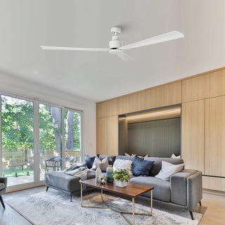 52" Zelda Downrod Mount DC Motor Industrial Ceiling Fan with Remote Control