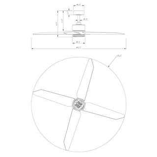52" Ashby Industrial Satin Nickel DC Motor Ceiling Fan with LED Lighting and Remote Control