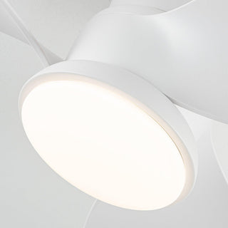 31" Mazon Modern DC Motor Flush Mount Reversible Ceiling Fan with LED Lighting and Remote Control