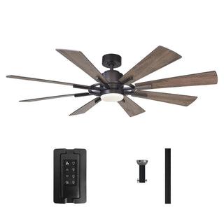 60" Oretha Windmill DC Ceiling Fan with LED Lighting