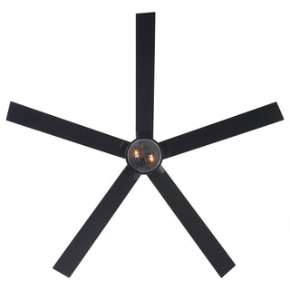 65" Downrod Mount Modern Reversible Ceiling Fan with Lighting and Remote Control