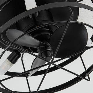 13" Madurai Farmhouse Flush Mount Reversible Ceiling Fan with Lighting and Remote Control