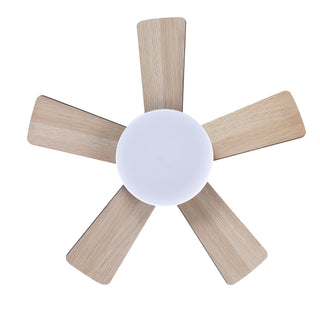 24" Farmhouse Oil-Rubbed Bronze Flush Mount Reversible Iron Ceiling Fan with Lighting and Remote Control