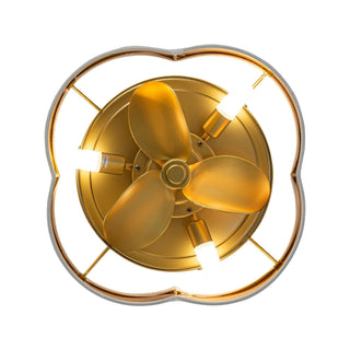 Vaczon 13 Inch Flush Mount Ceiling Fan with Light