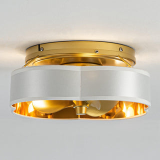 Vaczon 13 Inch Flush Mount Ceiling Fan with Light