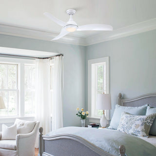 52" Industrial DC Motor Reversible Ceiling Fan with LED Lighting and Remote Control