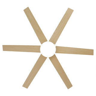 60" Volga DC Motor 6 Blades Modern Downrod Mount Ceiling Fan with Remote Control