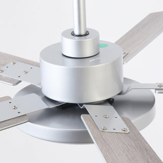 Vaczon 52 Inch Double-sided Blades Downrod Mount Modern Ceiling Fan with Remote Control and LED Light
