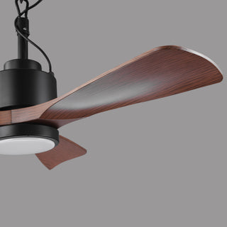 42" IP54 Outdoor Hanging Buckle Downrod LED Fan with APP & Remote Control