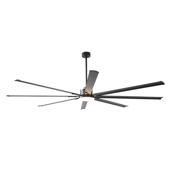 Vaczon 84" 100" Black LED Large HVLS Ceiling Fan with Remote Control - Vaczon