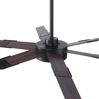 60" Industrial Double-sided Blades LED Ceiling Fan with APP & Remote Control