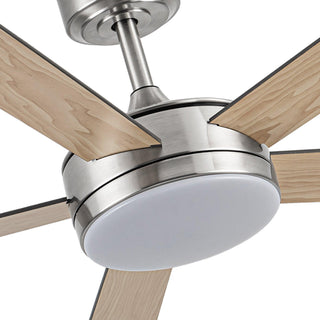 Vaczon 48" 5 Blades Industrial Modern Style DC Motor Ceiling Fan with LED Lighting and Remote Control