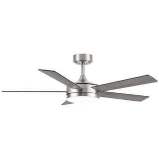 Vaczon 48" 5 Blades Industrial Modern Style DC Motor Ceiling Fan with LED Lighting and Remote Control
