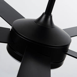 Vaczon 48" 5 Blades Industrial Modern Style DC Motor Ceiling Fan with LED Lighting and Remote Control