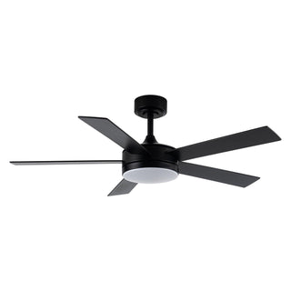 Vaczon 48" 5 Blades Industrial Modern Style DC Motor Ceiling Fan with LED Lighting and Remote Control