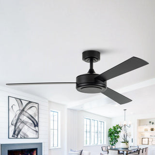 Vaczon 52" 3 Blades Industrial Downrod Mount Ceiling Fan with Remote Control
