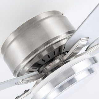 52" Vaczon Modern Flush Mount Ceiling Fan with Light