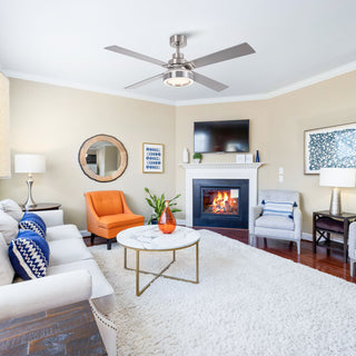 52" 60" Karen Double-sided Blades Smart Fan with LED Light